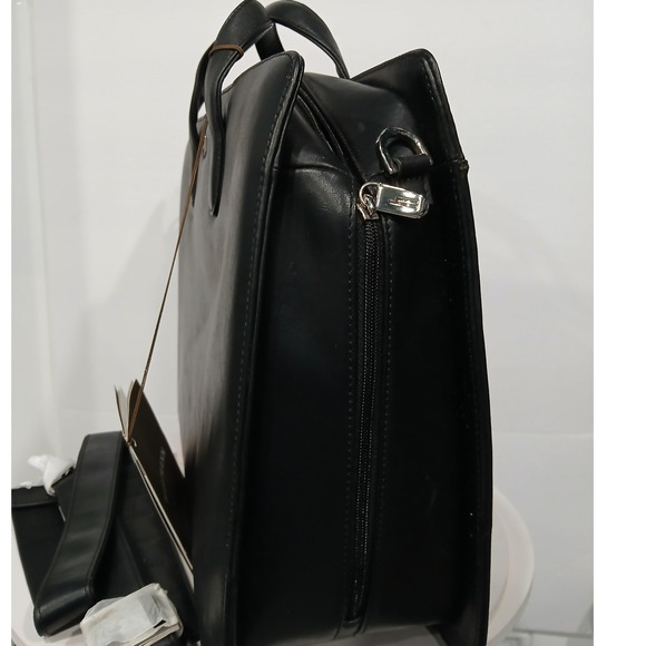 NEW Hartmann Limited Edition Black Leather Laptop Lawyer Briefcase Messenger Bag - Picture 3 of 10